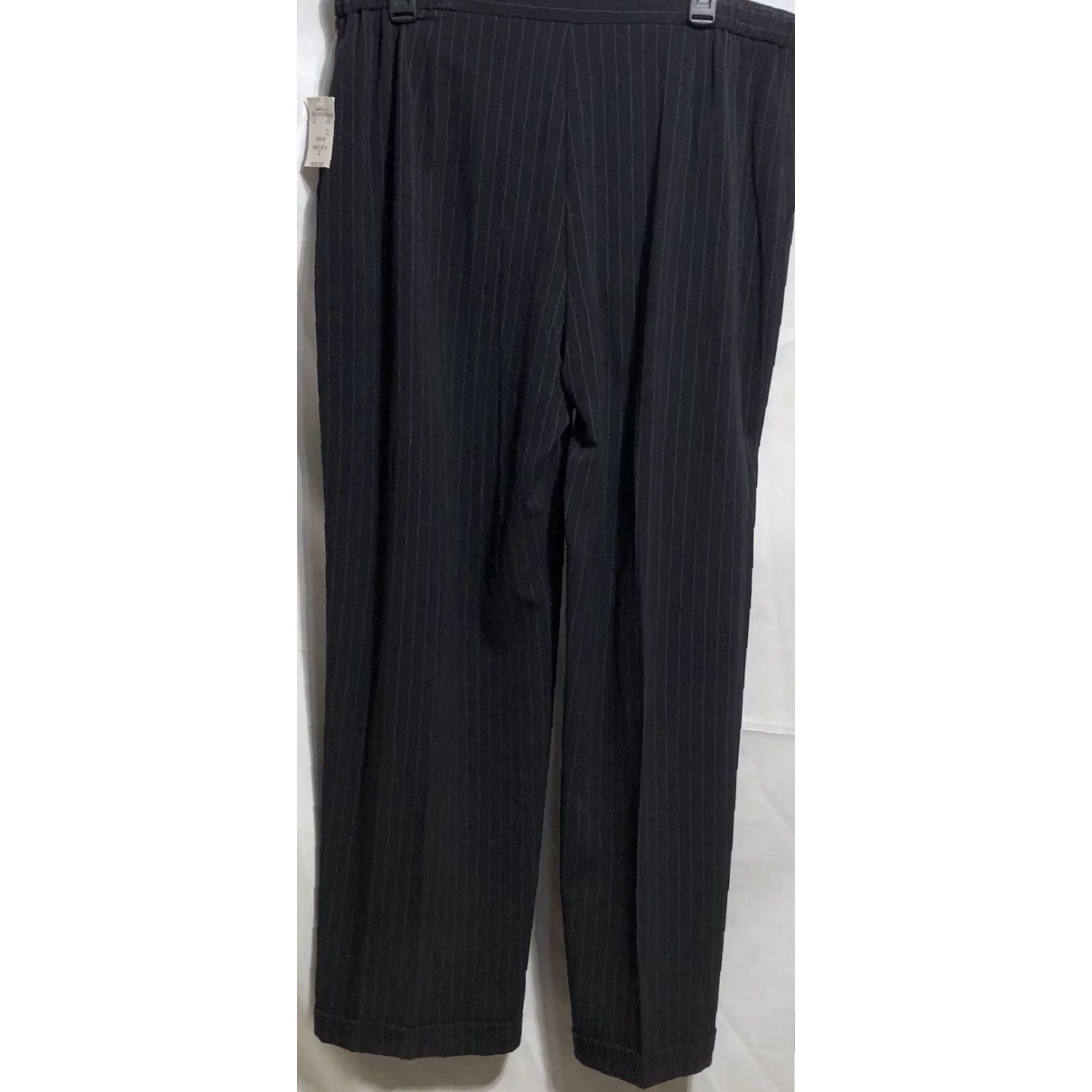 Vintage Danny & Nicole 2pc Suit Navy Stripe Blazer Jacket & Slacks Women 16 Career Office Vintage No Size XXL / US 16-18 / IT 52-54 - 6 Thumbnail