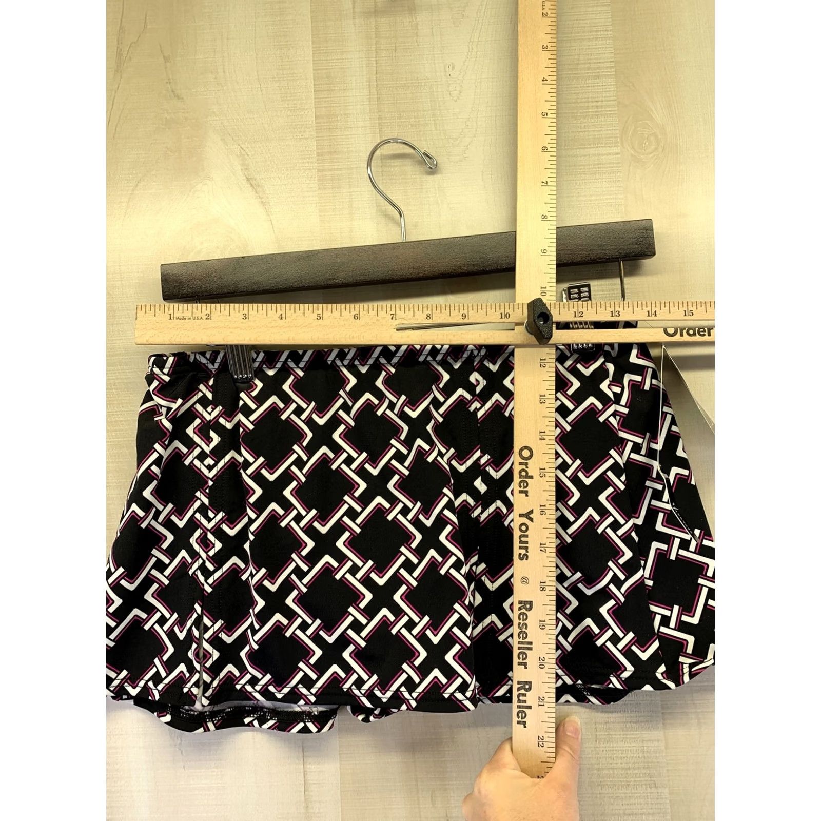 Vintage INC International Concepts Swim Skirt Women Black/Pink 8 NWT-5970 Size 30" / US 8 / IT 44 - 3 Thumbnail