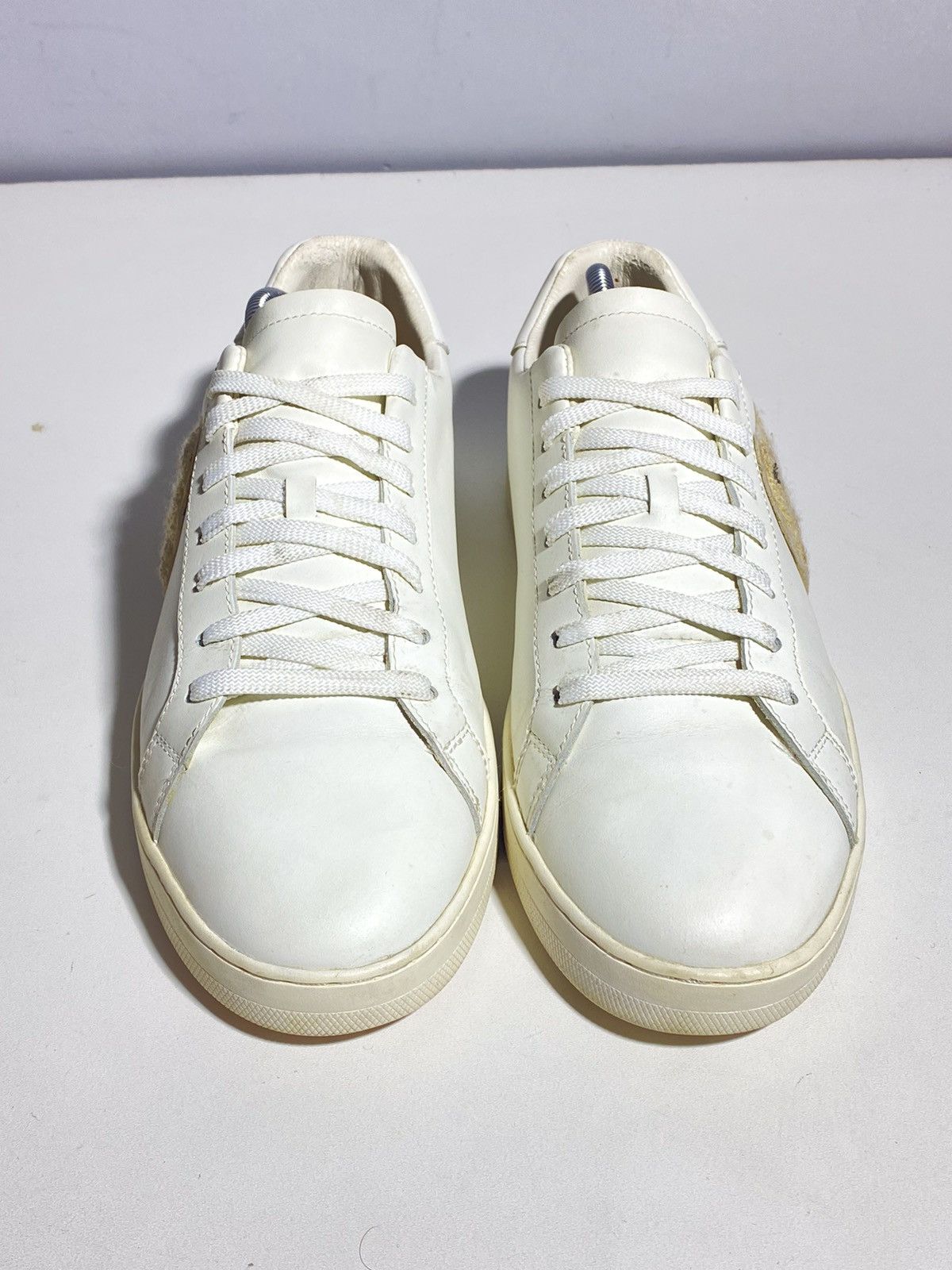 Palm Angels Palm Angels Teddy Bear Logo White Leather Sneakers Size US 10 / EU 43 - 8 Thumbnail