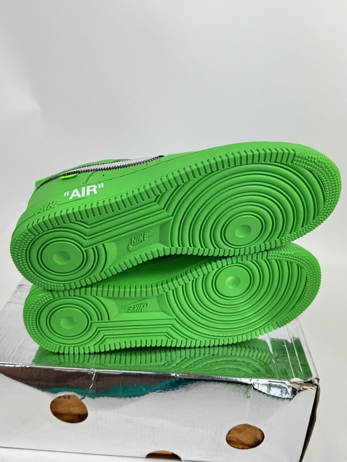 Nike VIRGIL ABLOH NIKE AIR FORCE 1 x OFF WHITE BROOKLYN SNEAKERS Size US 10 / EU 43 - 6 Thumbnail