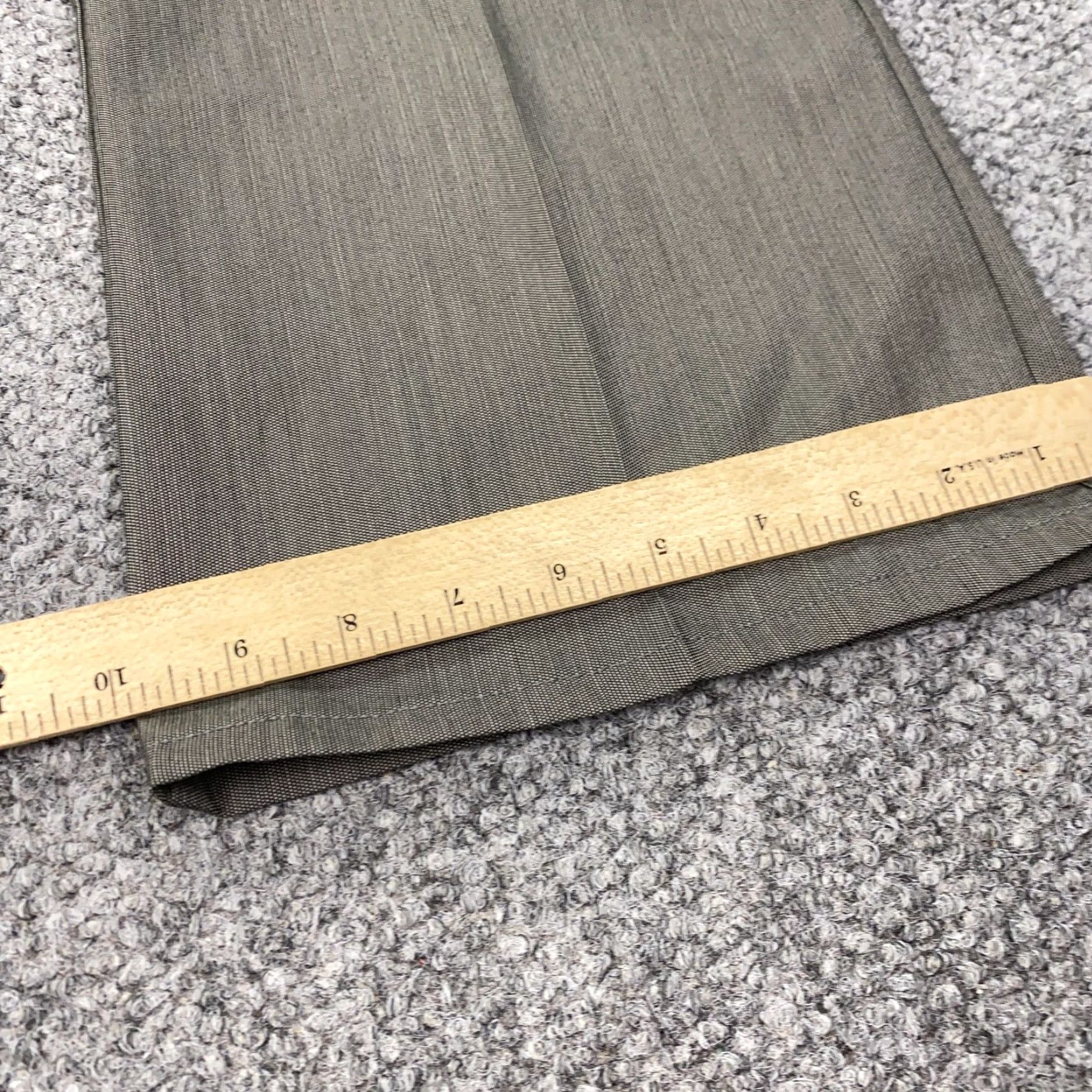 Van Heusen Van Heusen Studio Pants Womens 8 Gray Stretch Dress Slacks Career Office Work Slacks Straight Pockets Wom en Size 30" / US 8 / IT 44 - 5 Thumbnail