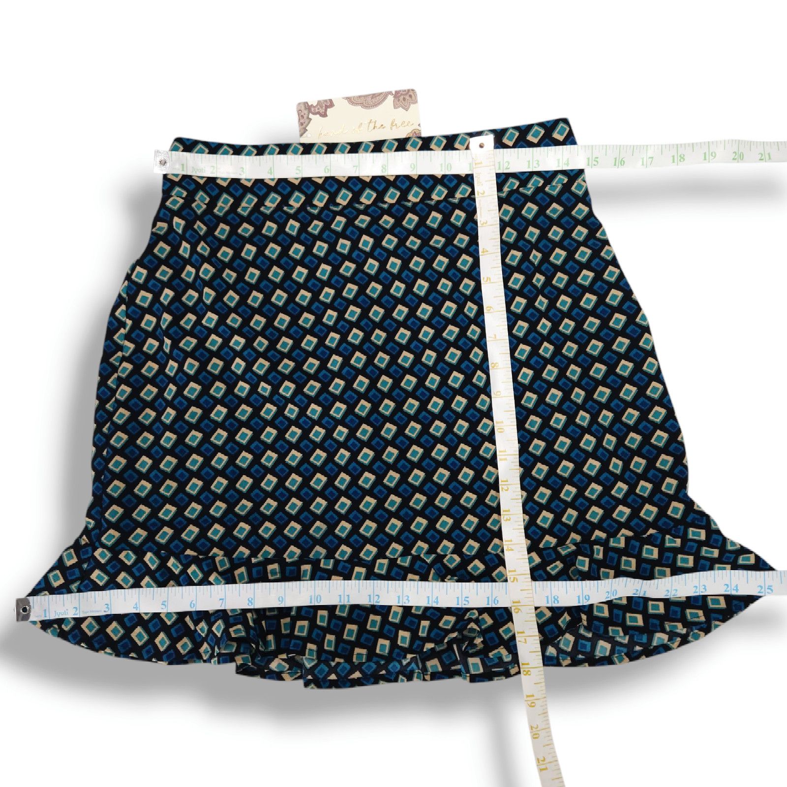 Other Preppy Diamond Mini Skirt Ruffle Hem M NWT Band of the Free Size 29" - 9 Thumbnail