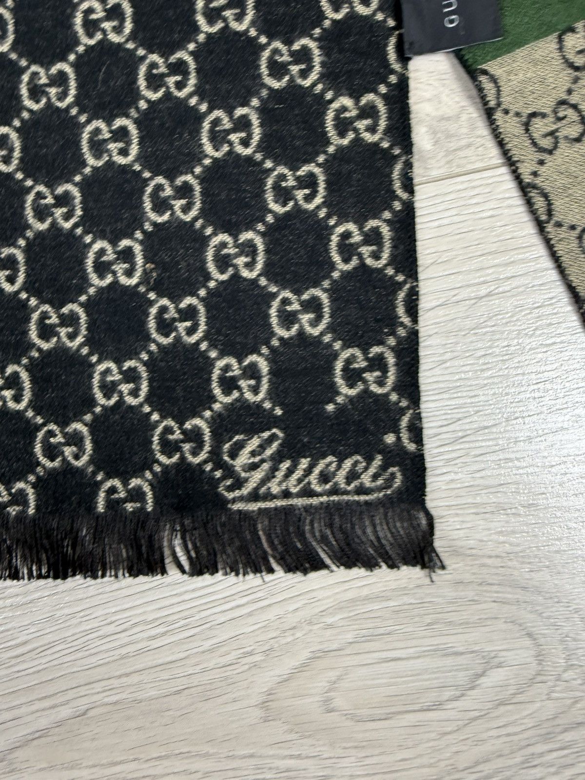 Gucci Gucci monogram Wool scarf Size ONE SIZE - 4 Thumbnail