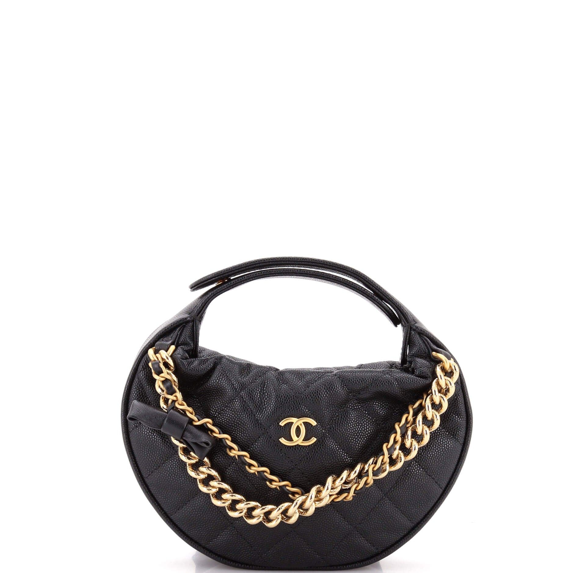 Chanel Double Chain Bow Hobo Pouch Size ONE SIZE - 1 Thumbnail