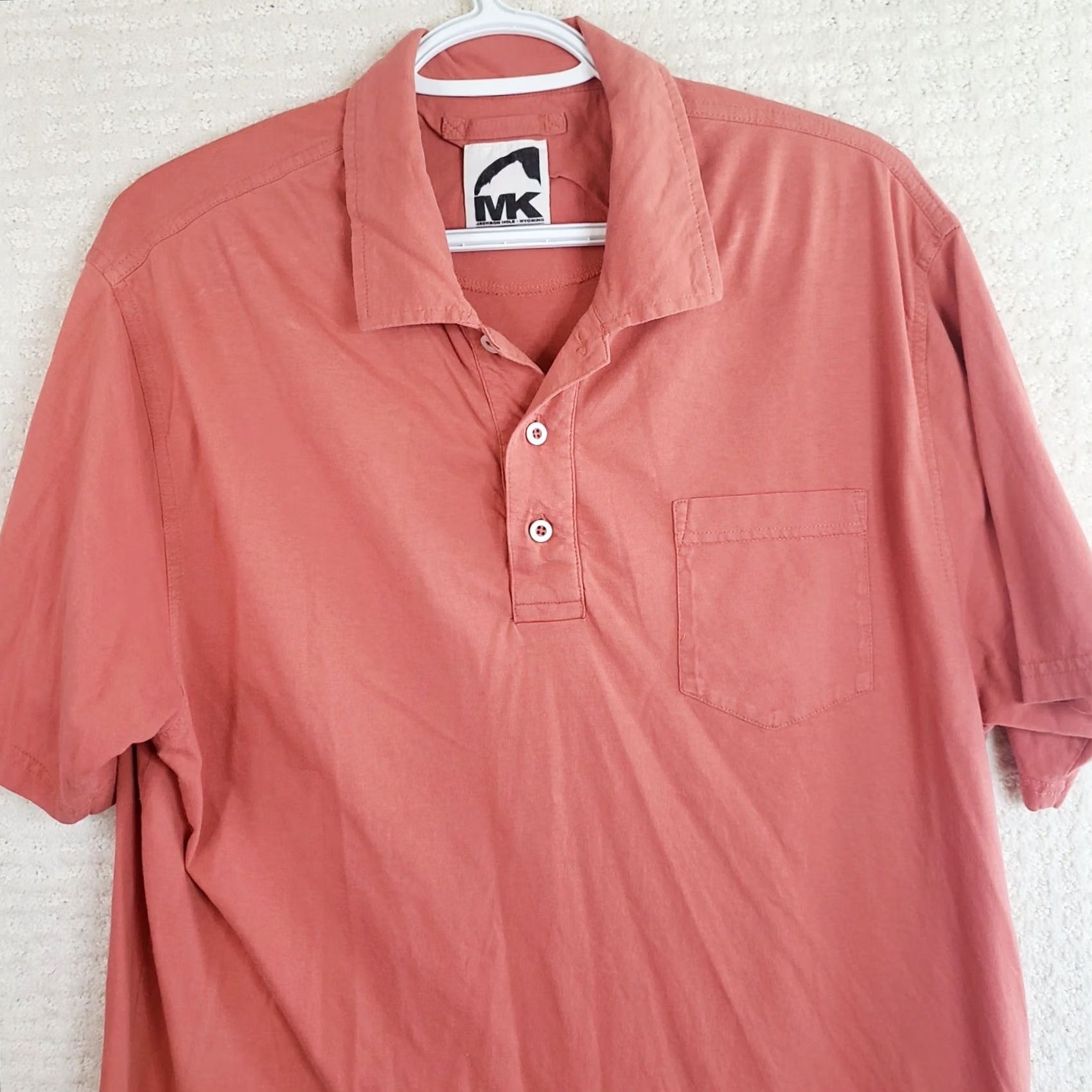 Mountain Khakis Mountain Khakis Polo Shirt Men's L Short Sleeve Coral Classic Outdoor Size US L / EU 52-54 / 3 - 2 Thumbnail