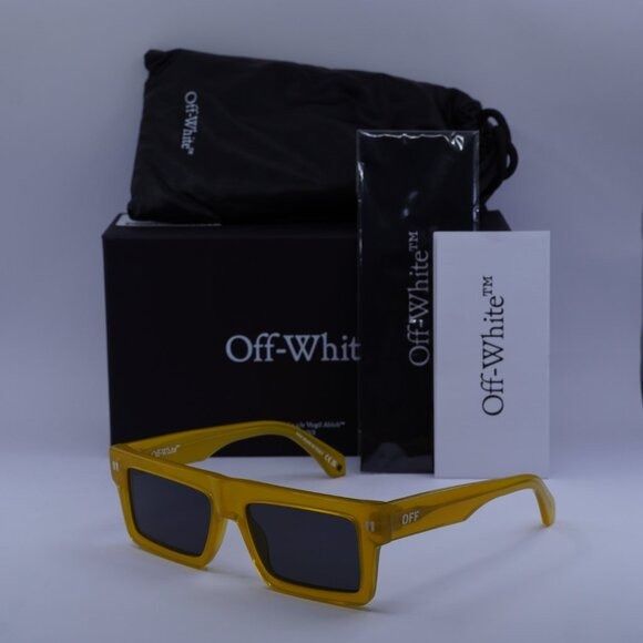 Off-White Off-White OERI13Z CHANDLER ­1807 Sunglasses Yellow Square Size ONE SIZE - 1 Thumbnail