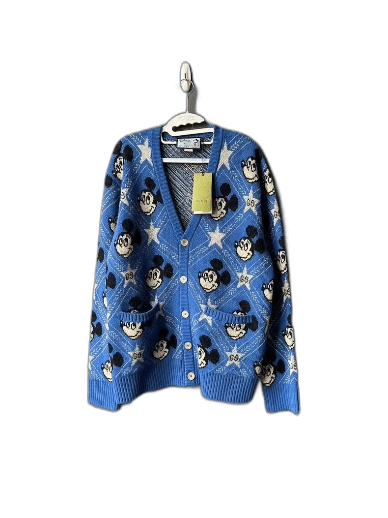 gucci blue Mickey Cardigan-2507