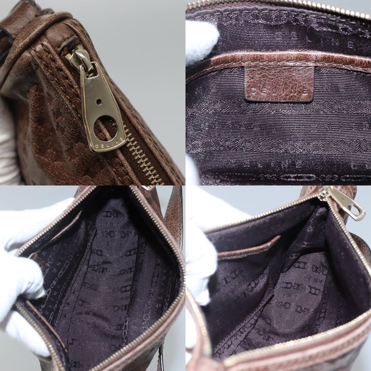 Celine CELINE Shoulder Bag Leather Brown Size ONE SIZE - 11 Thumbnail