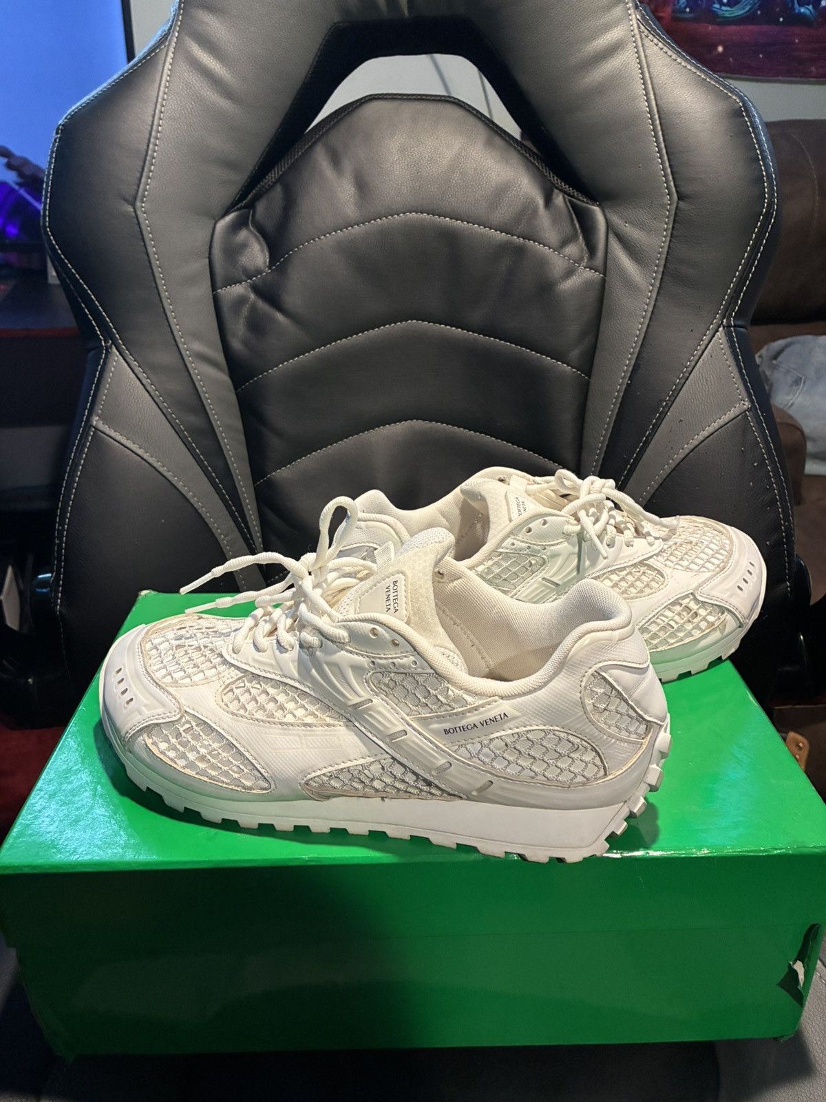 Bottega Veneta Bottega venta all white Size US 10 / EU 43 - 1 Thumbnail