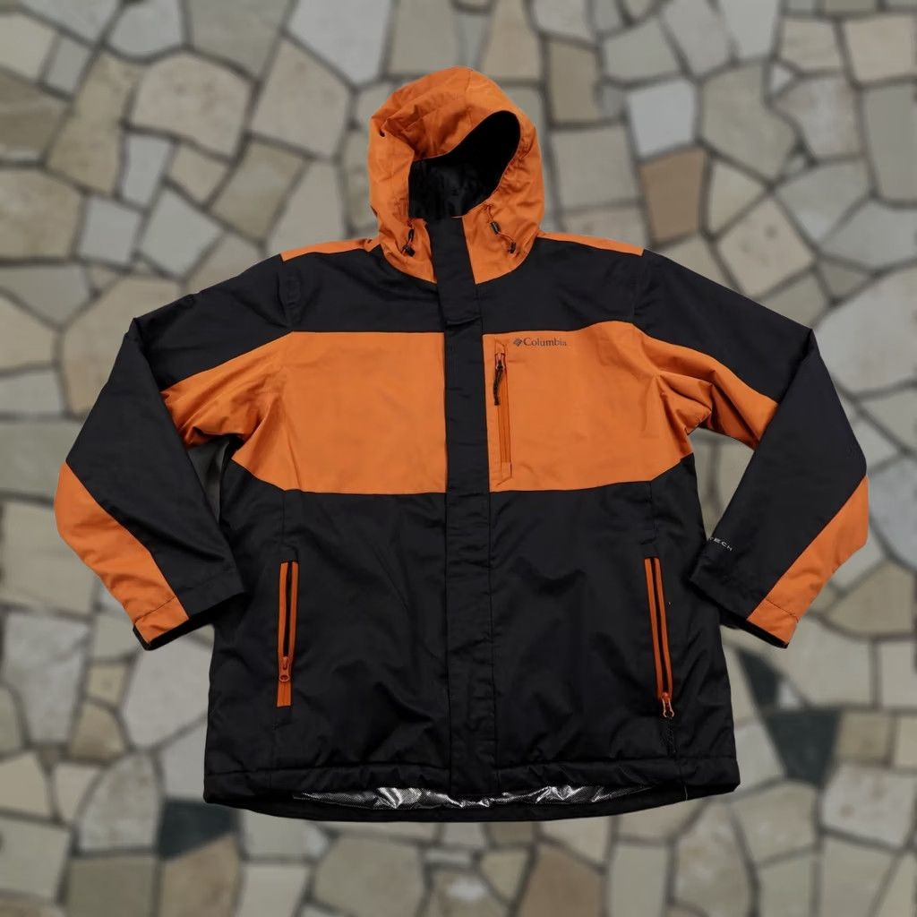Vintage Columbia Mens Large Black Jacket Tipton Peak II Insulated Omni Heat Warm Copper Size US L / EU 52-54 / 3 - 1 Thumbnail