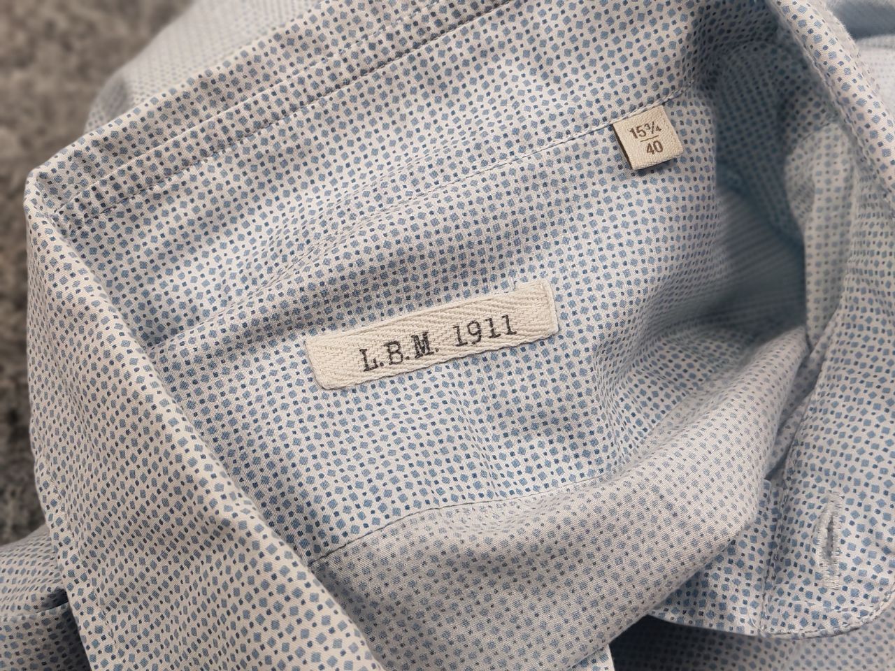 L.B.M. 1911 l.b.m. 1911 Design Light blue button-down long sleeves Shirt Size US M / EU 48-50 / 2 - 11 Thumbnail