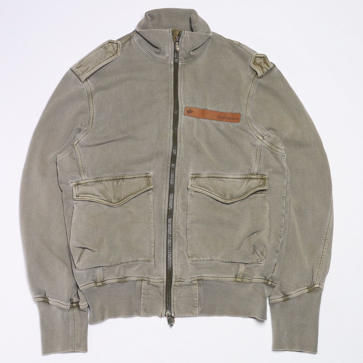 Maharishi Maharishi Olive Vintage Bomber Cotton Jacket Size US M / EU 48-50 / 2 - 1 Thumbnail