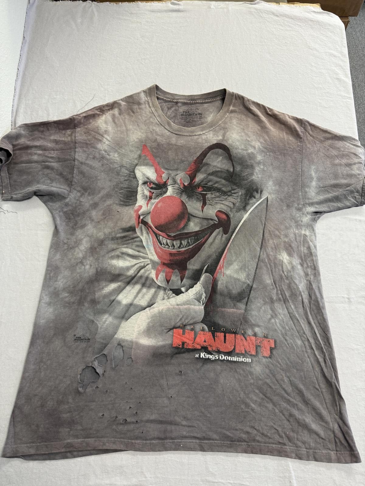 The Mountain Thrashed Killer Clown T-shirt Halloween Haunt Kings Dominion Size US L / EU 52-54 / 3 - 1 Thumbnail