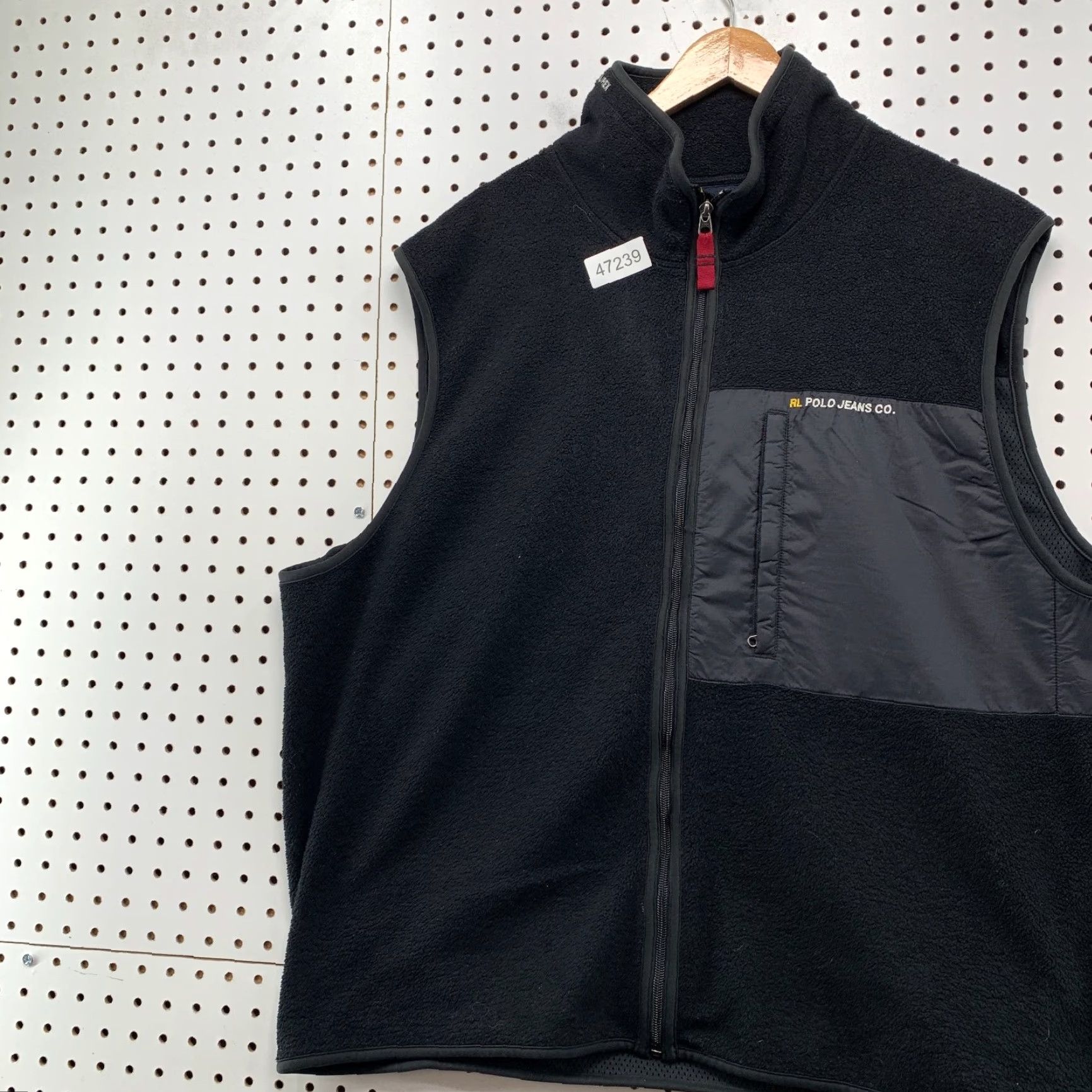Polo Ralph Lauren VINTAGE Polo Ralph Lauren Vest Jacket Mens 2XL Black Fleece Removable Hooded Size US XXL / EU 58 / 5 - 6 Thumbnail