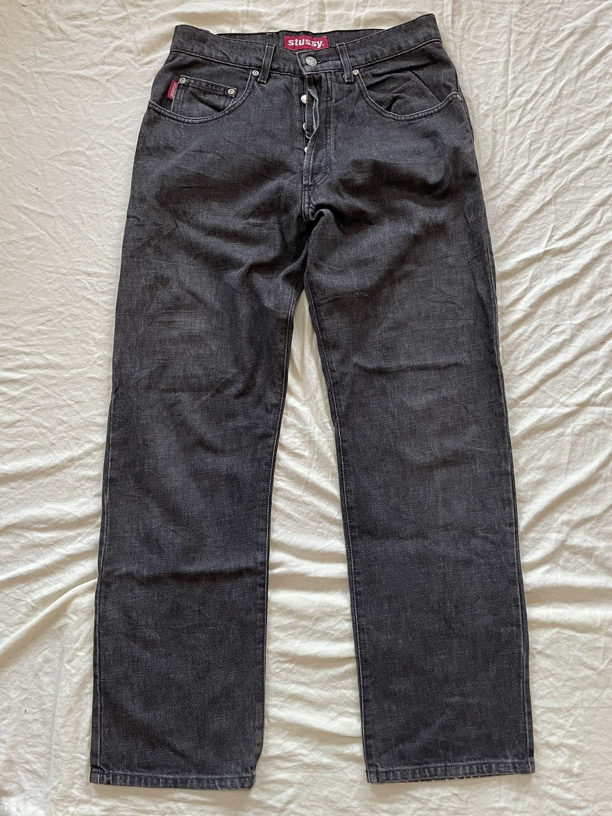 Stussy Stussy Denim Repaired Distressed Jeans Size US 32 / EU 48 - 1 Thumbnail