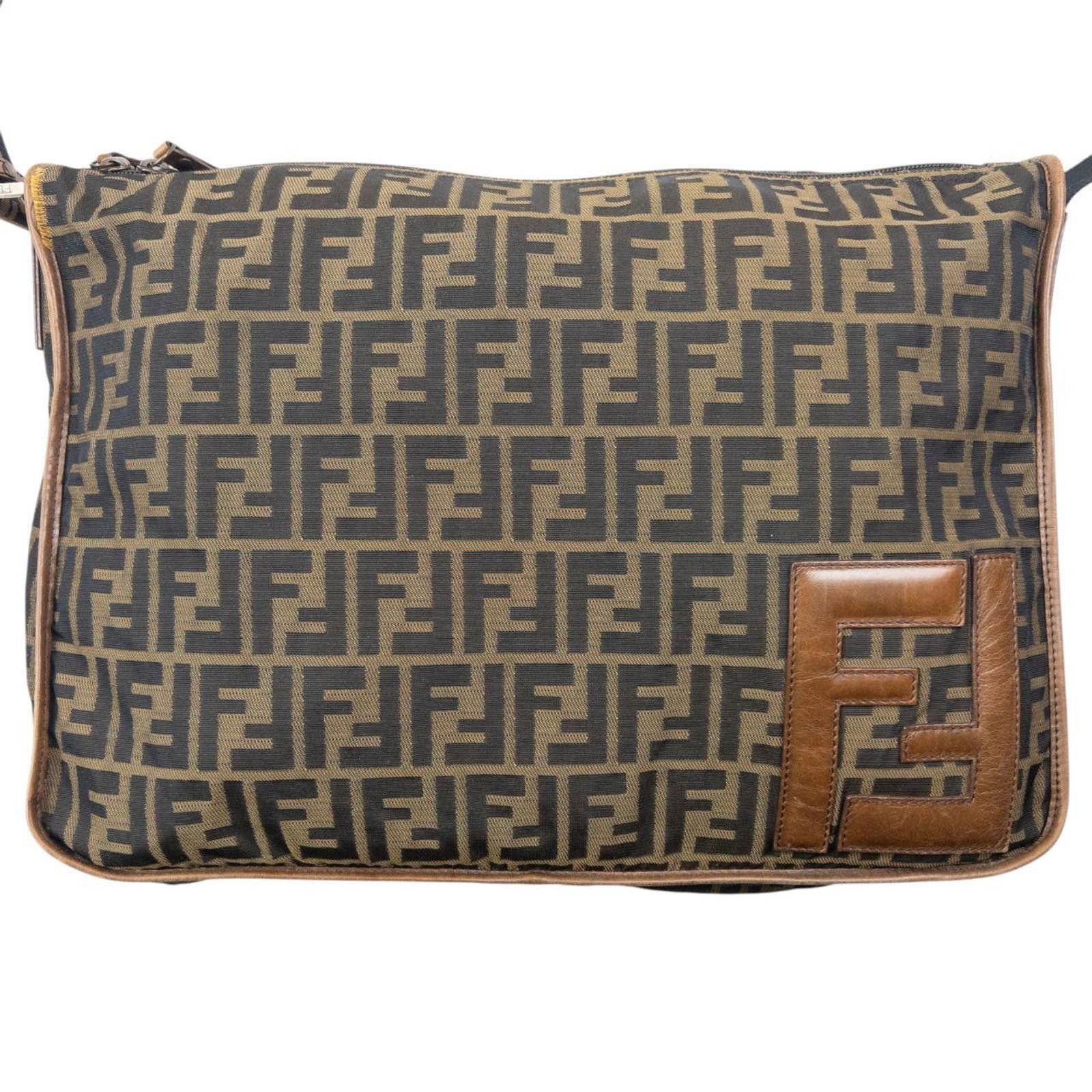 Vintage 2000s Fendi Monogram Crossbody Bag