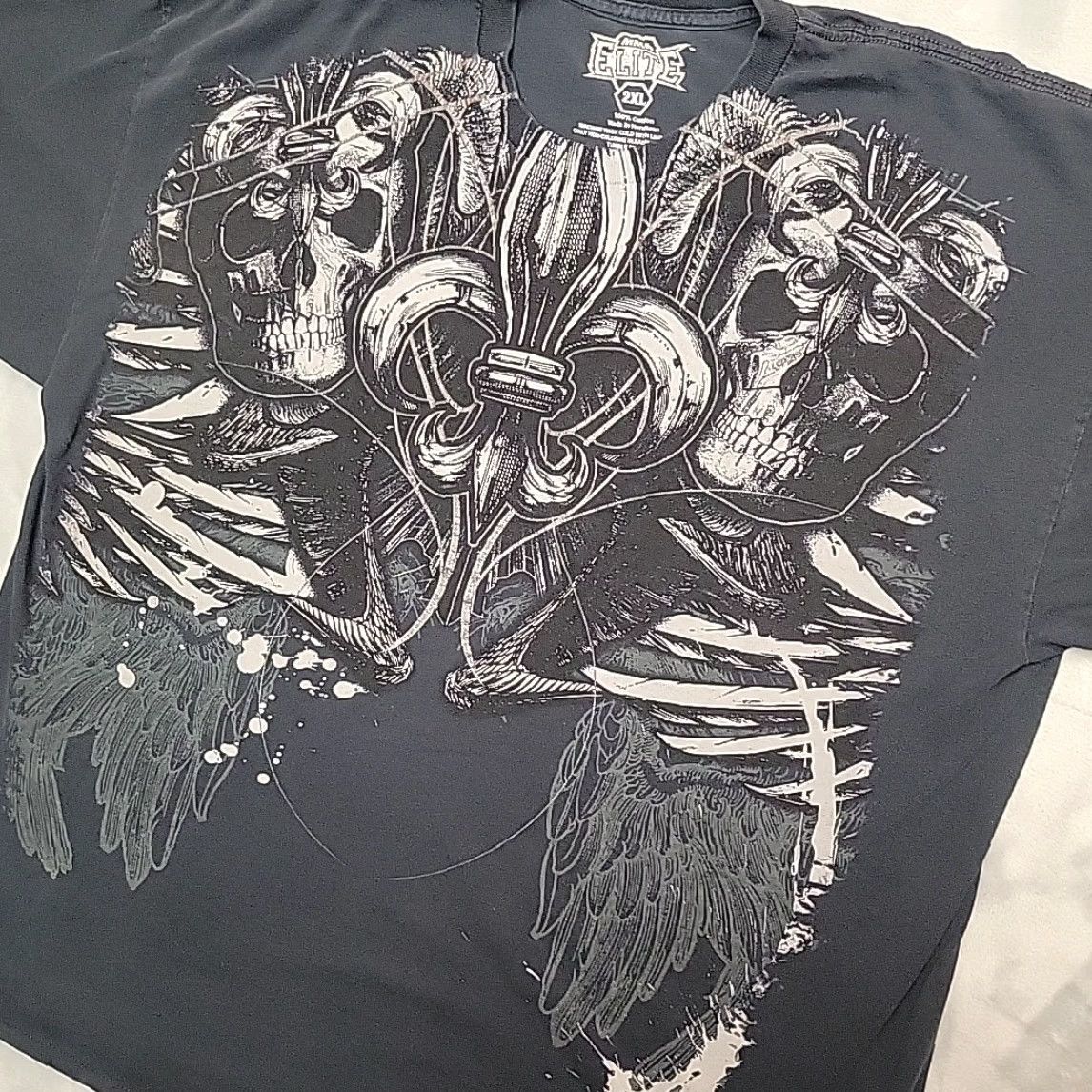 Vintage MMA Elite Shirt Men 2XL Black Short Sleeve TEE Punk Biker Grunge Gothic Celtic Size US XXL / EU 58 / 5 - 4 Thumbnail