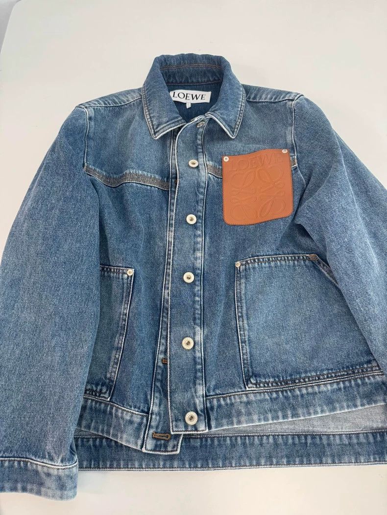 Loewe LOEWE Paneled Denim Jacket F38 Size US XL / EU 56 / 4 - 1 Thumbnail