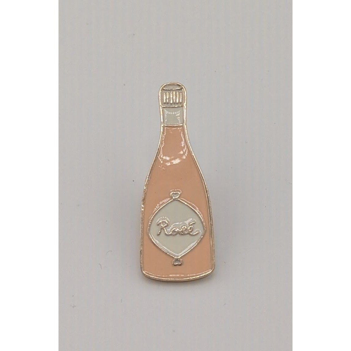 Loft Loft Rose Wine Bottle Pink Enamel Lapel Pin Size ONE SIZE - 4 Thumbnail