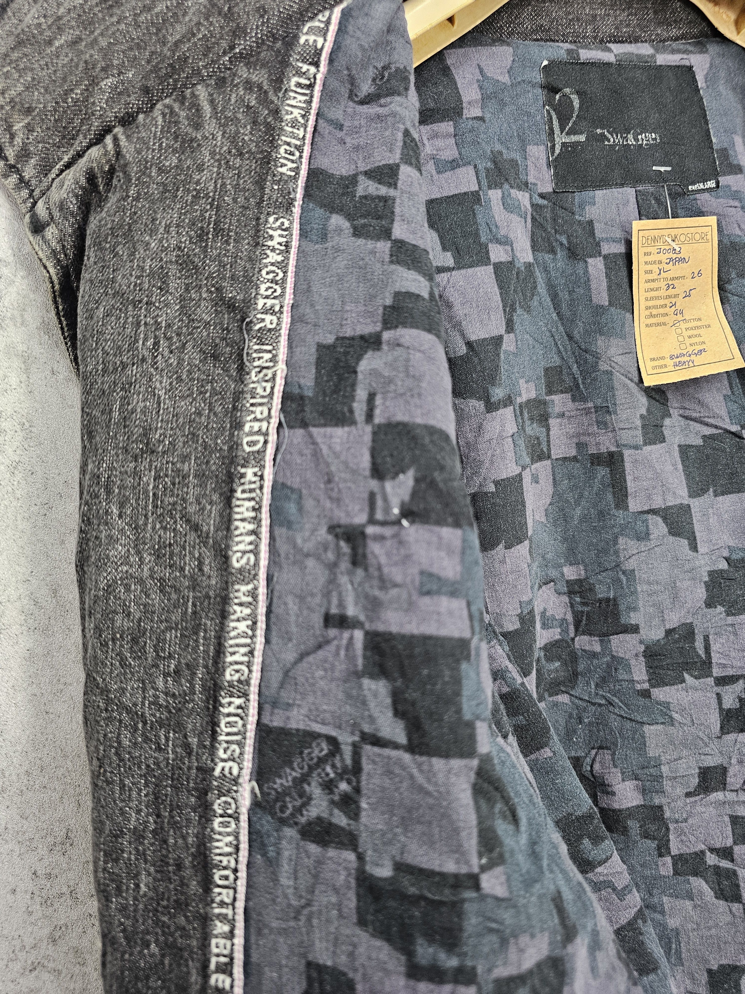 Japanese Brand SWAGGER Multi Pocket Streetwear Denim Jacket J0083 Size US XL / EU 56 / 4 - 11 Thumbnail