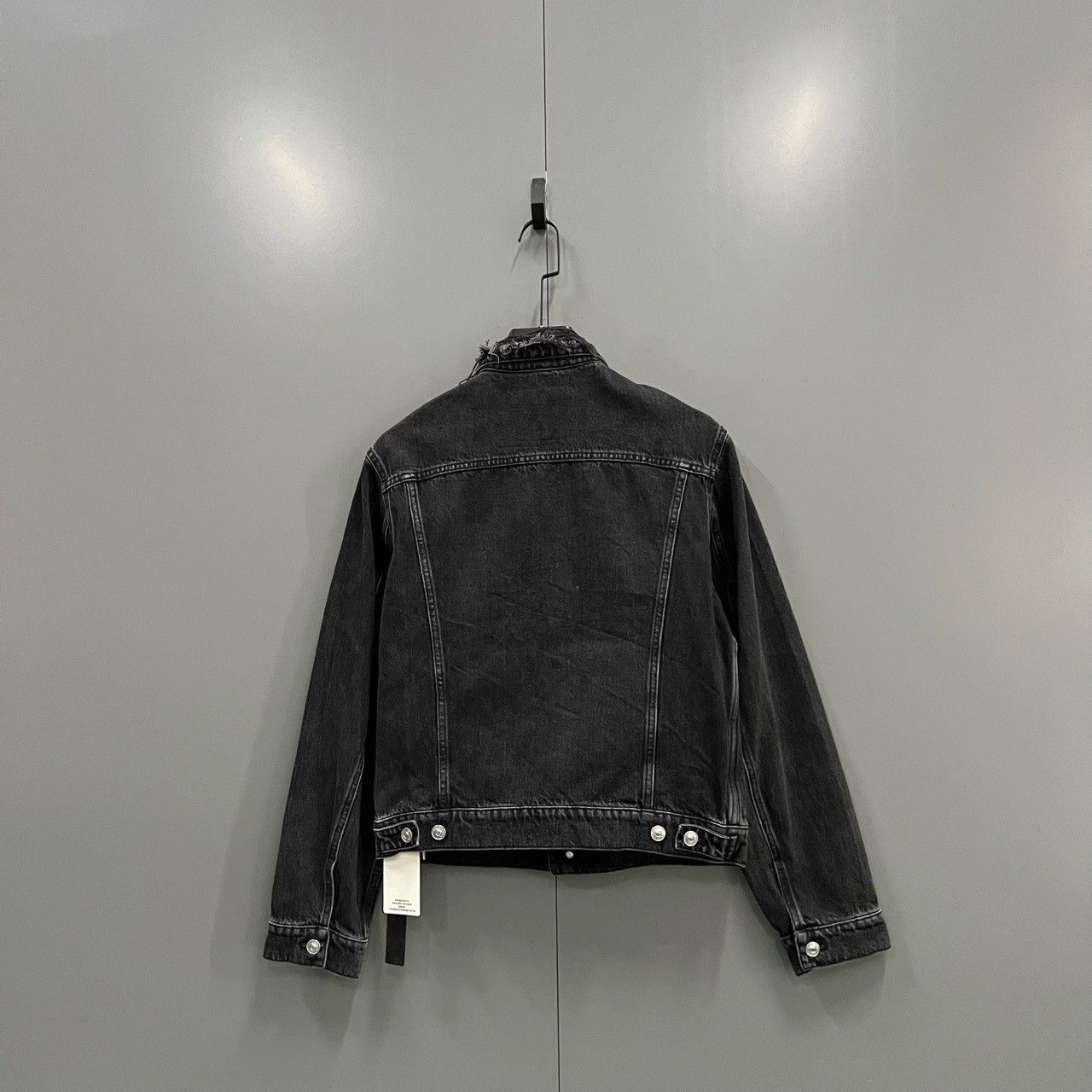 Balenciaga Balenciaga Black Gray Washed Denim Jacket Size US S / EU 44-46 / 1 - 2 Thumbnail