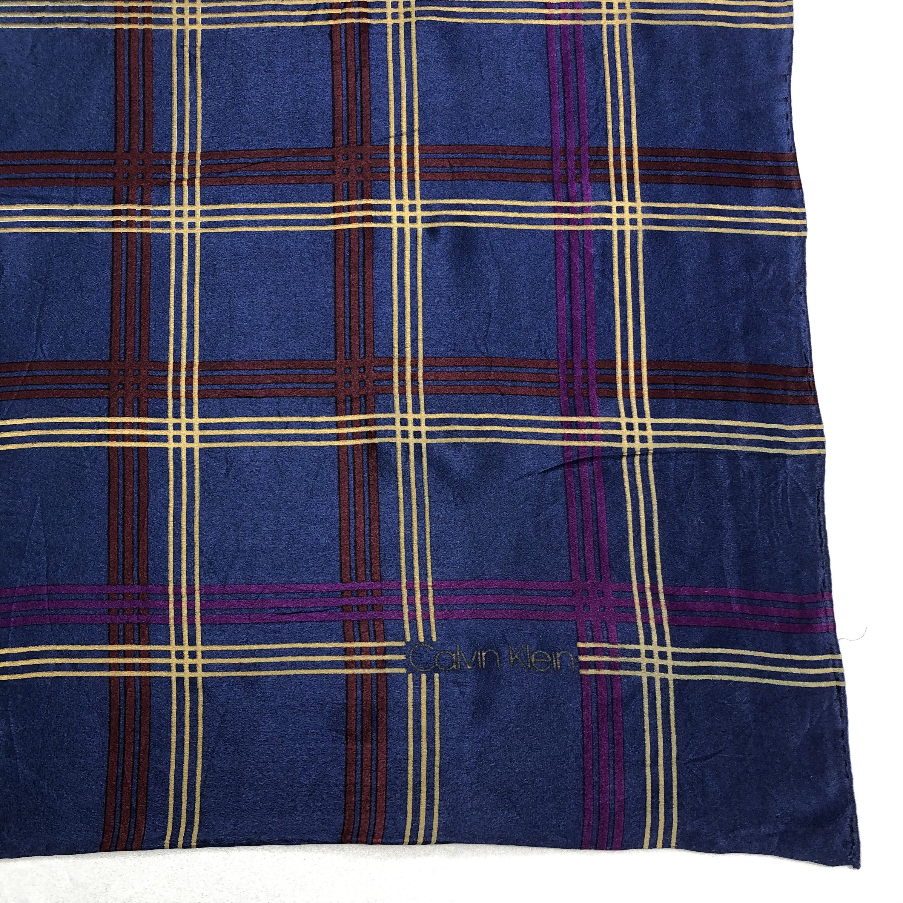 Calvin Klein × Vintage Vintage Calvin Klein Silk Scarf Size ONE SIZE - 4 Thumbnail