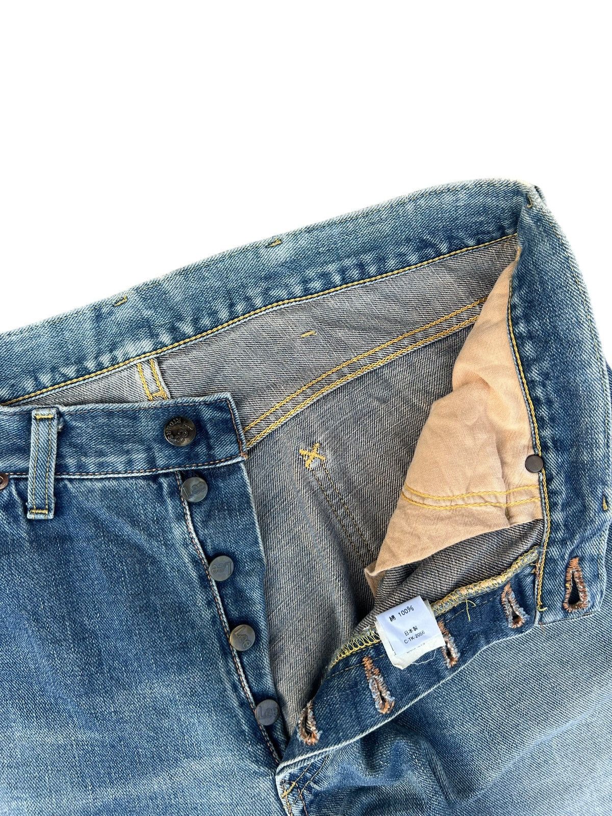 Lee Vintage 90s Lee Riders Side Tag Fade Denim Selvedge Jeans Size US 34 / EU 50 - 7 Thumbnail