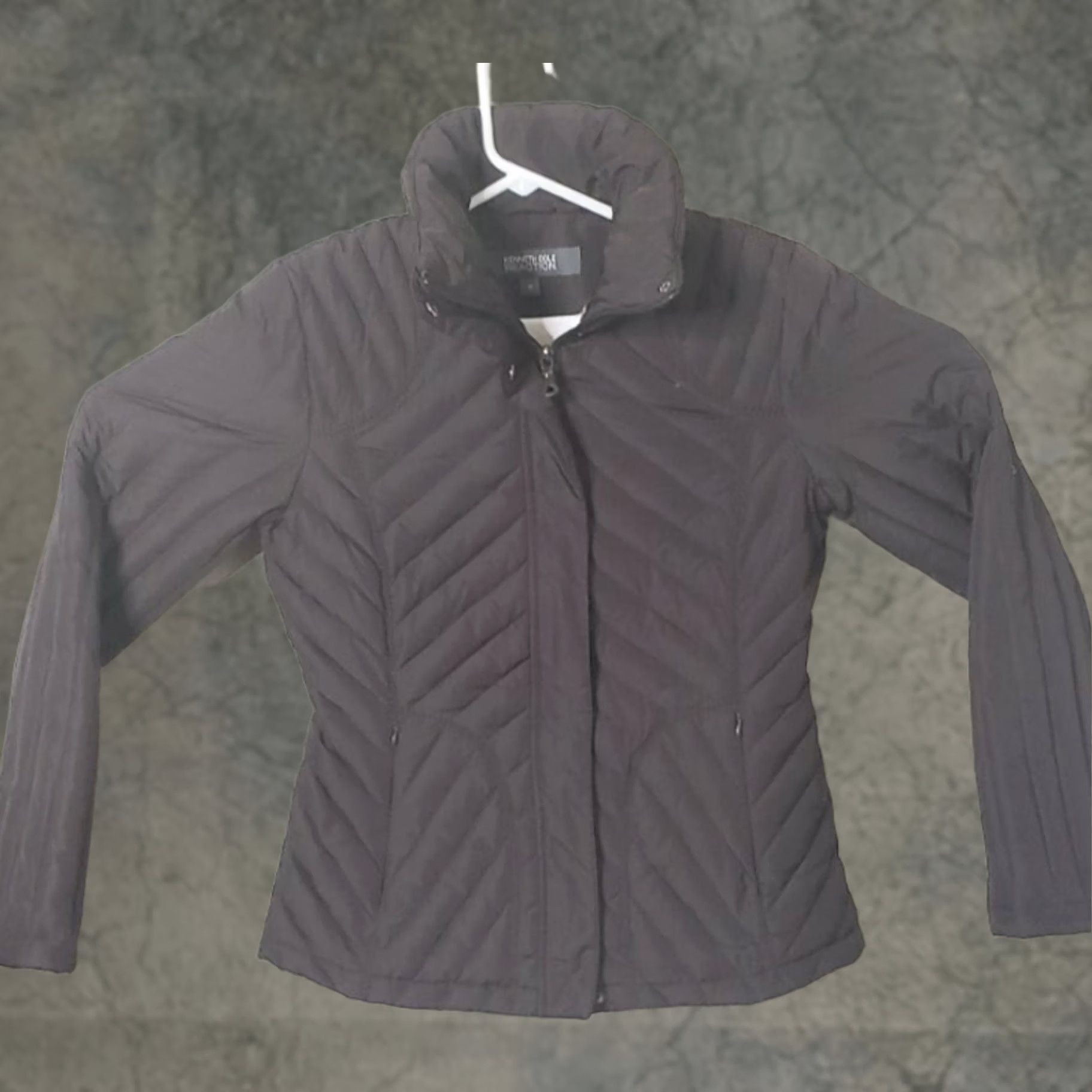 Kenneth Cole Kenneth Cole Reaction Down Jacket Zip Up Puffer Outerwear Coat Small Dark Brown Women Size S / US 4 / IT 40 - 1 Thumbnail