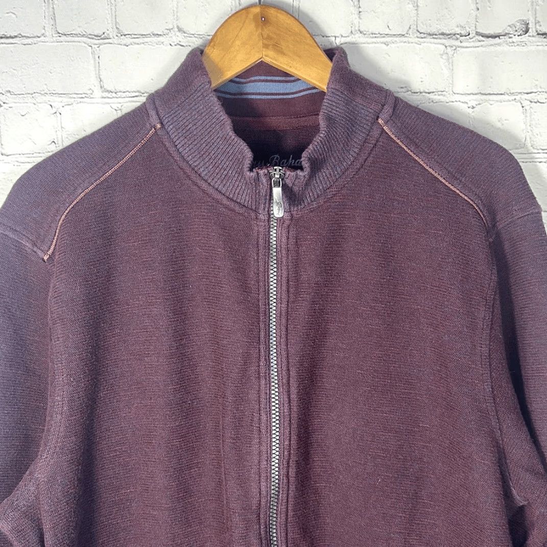 Tommy Bahama Tommy Bahama Shirt Men L Burgundy Multicolor Full Zip Mock Collar Long Sleeve Urban Mock Collar Shirt Size US L / EU 52-54 / 3 - 2 Thumbnail