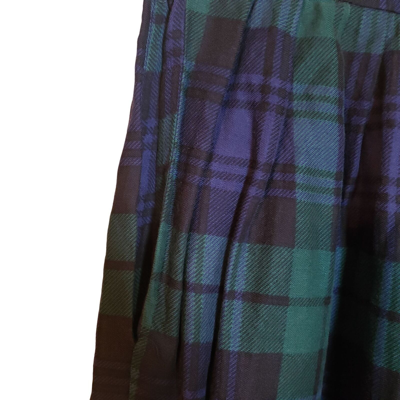 Vintage Vintage Horseracing Midi Skirt Womens Size 6 Green Blue West Size 28" / US 6 / IT 42 - 10 Thumbnail