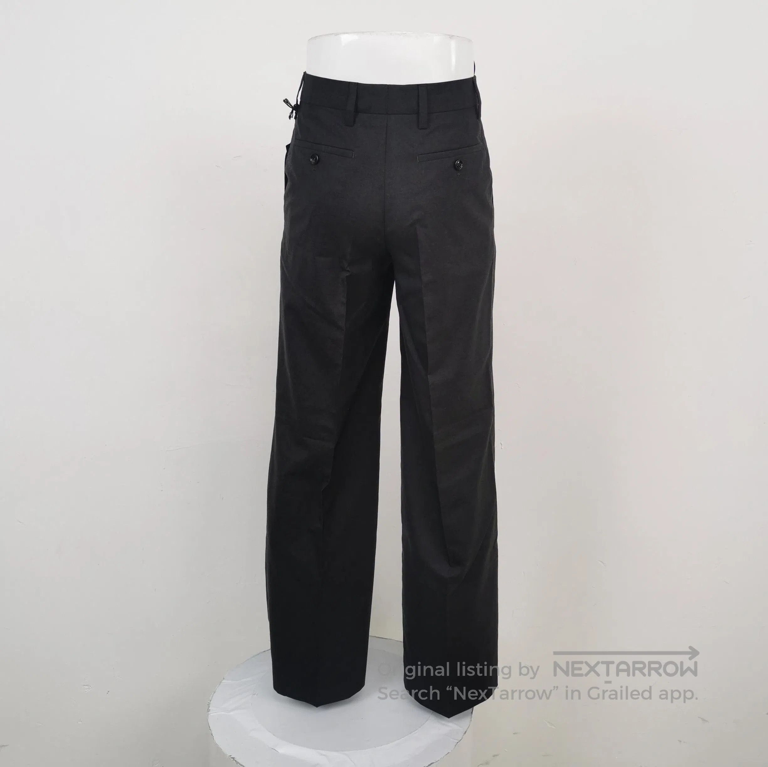 Prada Prada Black Wool Wide. Size 37" - 2 Thumbnail