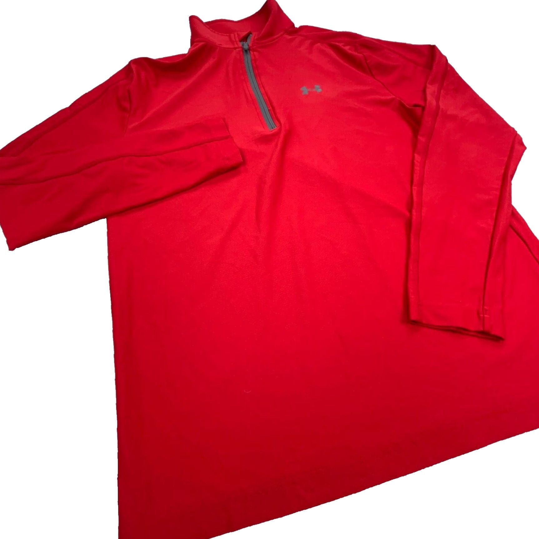 Under Armour Under Armour Sweatshirt Men Medium Red Pullover Mock Neck 1/4 Zip Look: Breathable Moisture Wicking Lightweight All Seasons Sport Theme Everyday Wear Size US M / EU 48-50 / 2 - 3 Thumbnail