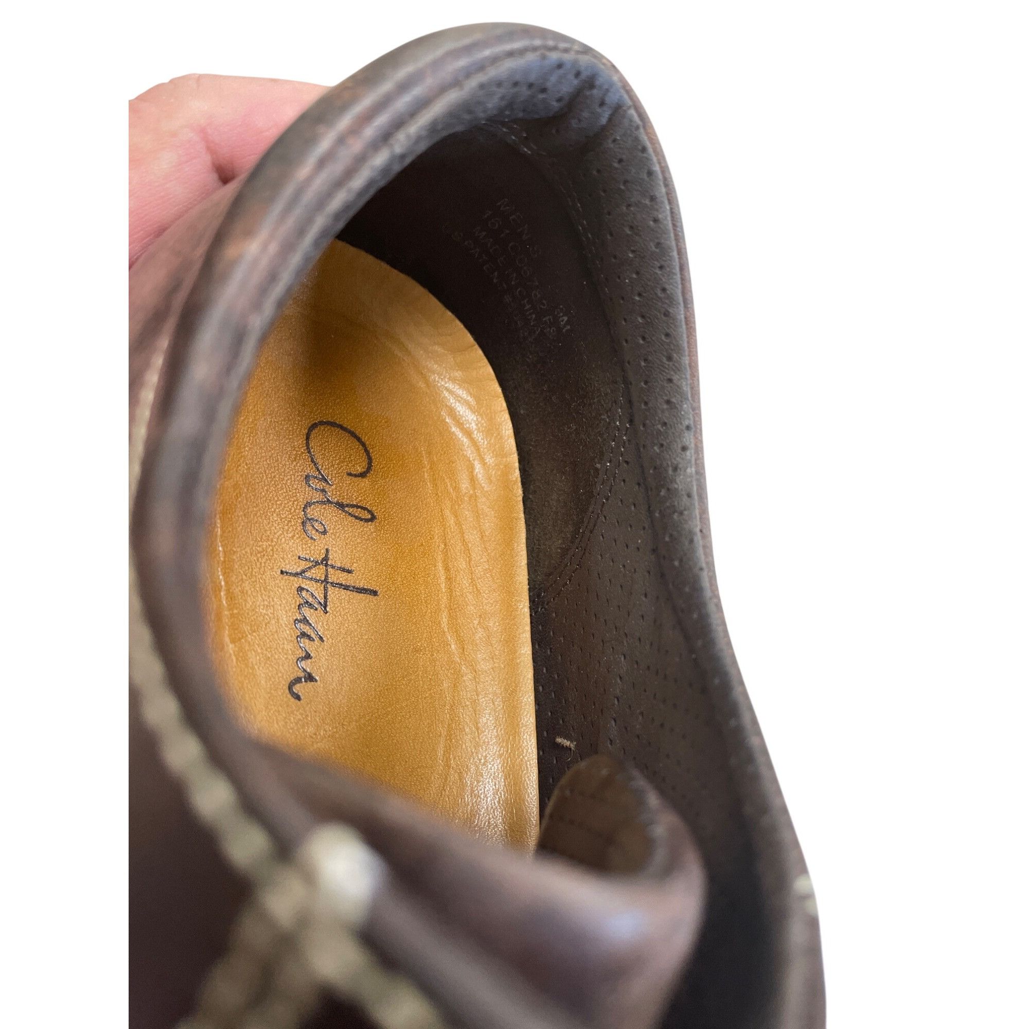 Cole Haan Cole Haan Mens Brown Leather Lace-Up Oxford Dress Shoes Size Size US 9 / EU 42 - 11 Thumbnail
