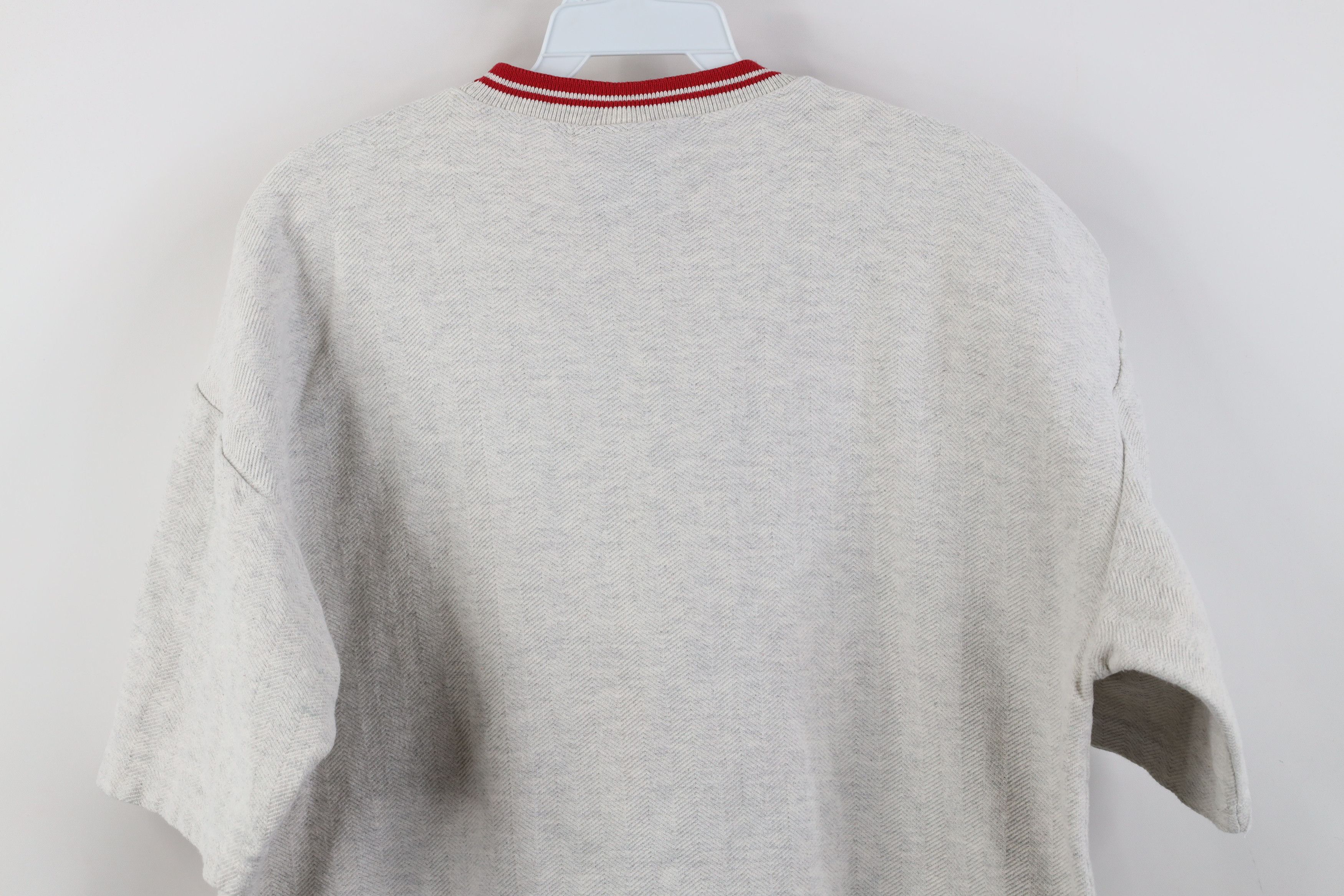Vintage Vintage 90s Streetwear Herringbone Shooting T-Shirt Gray USA Size US L / EU 52-54 / 3 - 10 Thumbnail