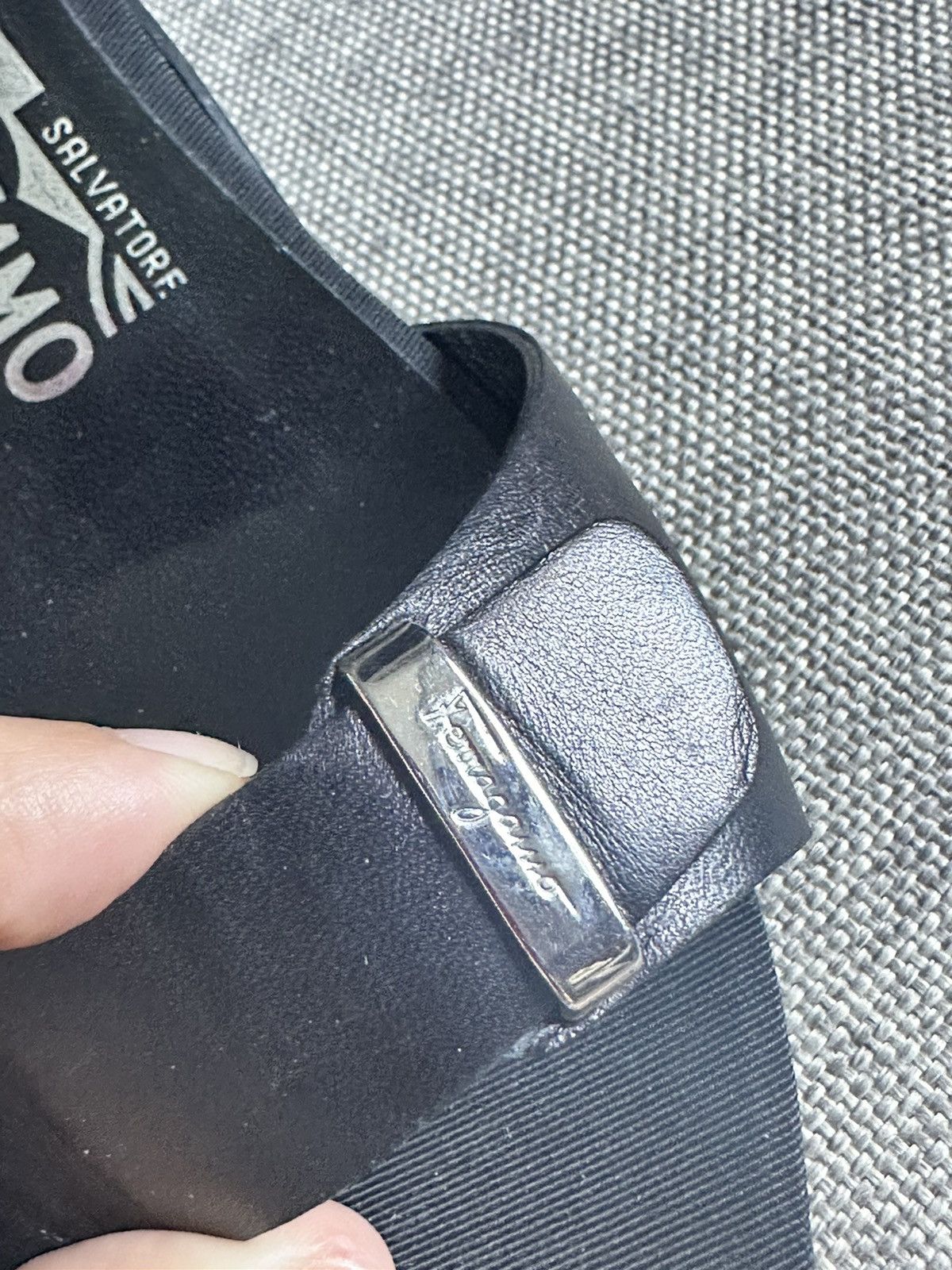 Salvatore Ferragamo Salvadore Ferragamo black heel Size US 7 / IT 37 - 7 Thumbnail