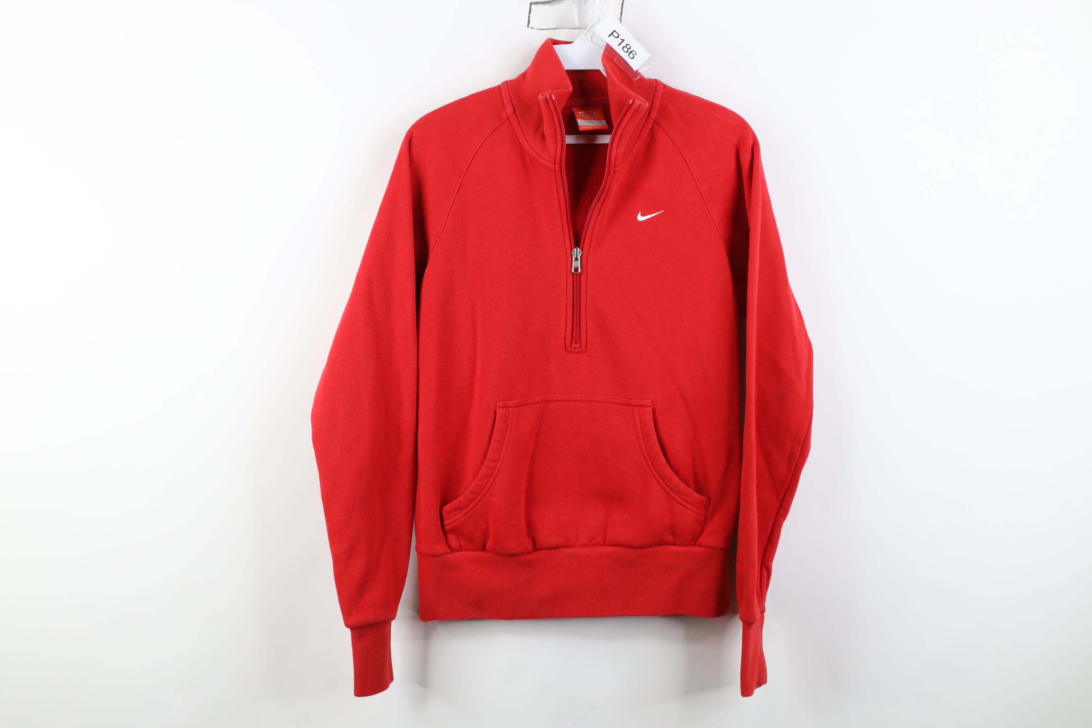 Nike Vintage Y2K Nike Scott Mini Swoosh Half Zip Sweatshirt Red Size M / US 6-8 / IT 42-44 - 1 Thumbnail