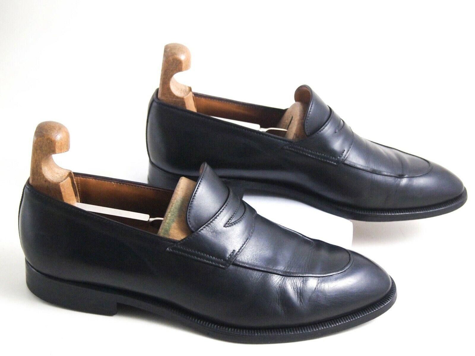 Designer Stefano Branchini StefanoBI Penny Loafers Black EU 42 US 9 Size US 9 / EU 42 - 2 Thumbnail
