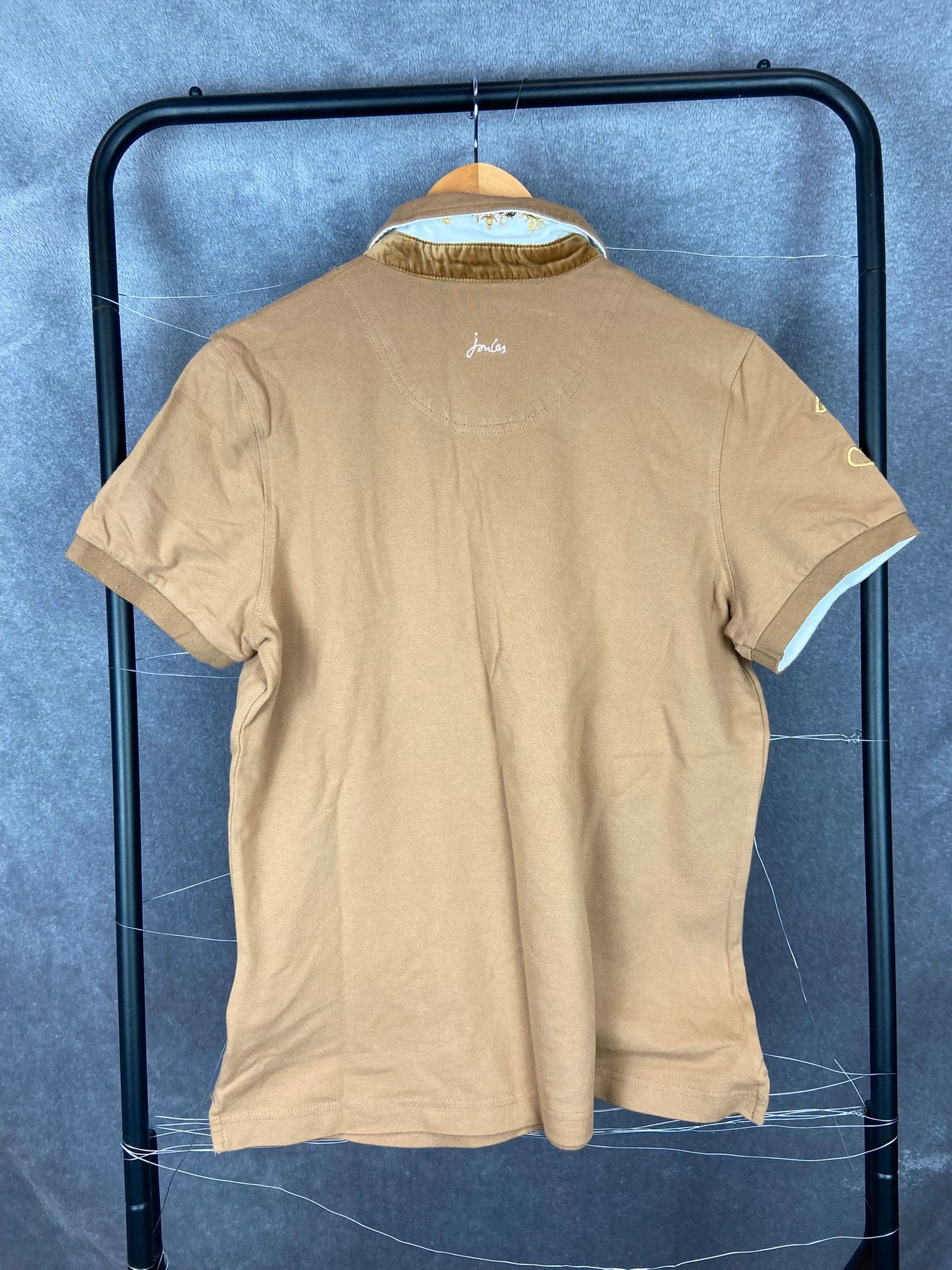 Vintage Joules Polo Club Beige Polo Shirt Embroidered Crest 44 Size US M / EU 48-50 / 2 - 5 Thumbnail