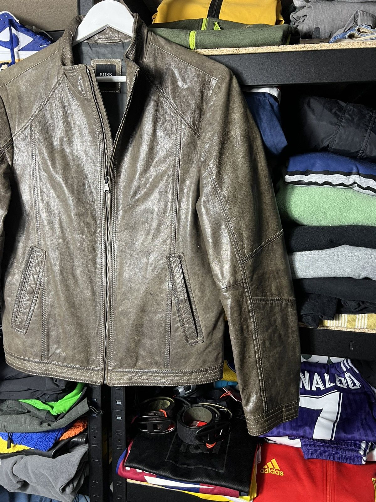 Hugo Boss 🧥 HUGO BOSS Genuine Leather Jacket – Size IT 48 M Size US M / EU 48-50 / 2 - 3 Thumbnail