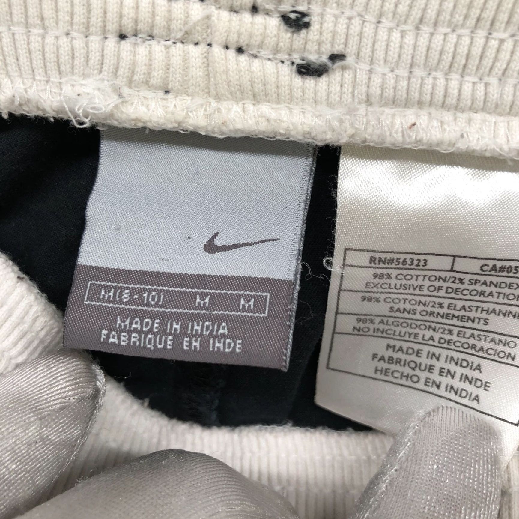 Nike Nike Pull On Straight Leg Pants Womens M Black Drawstring Athletic Cotton Blend Track Pants Size 32" / US 10 / IT 46 - 8 Thumbnail