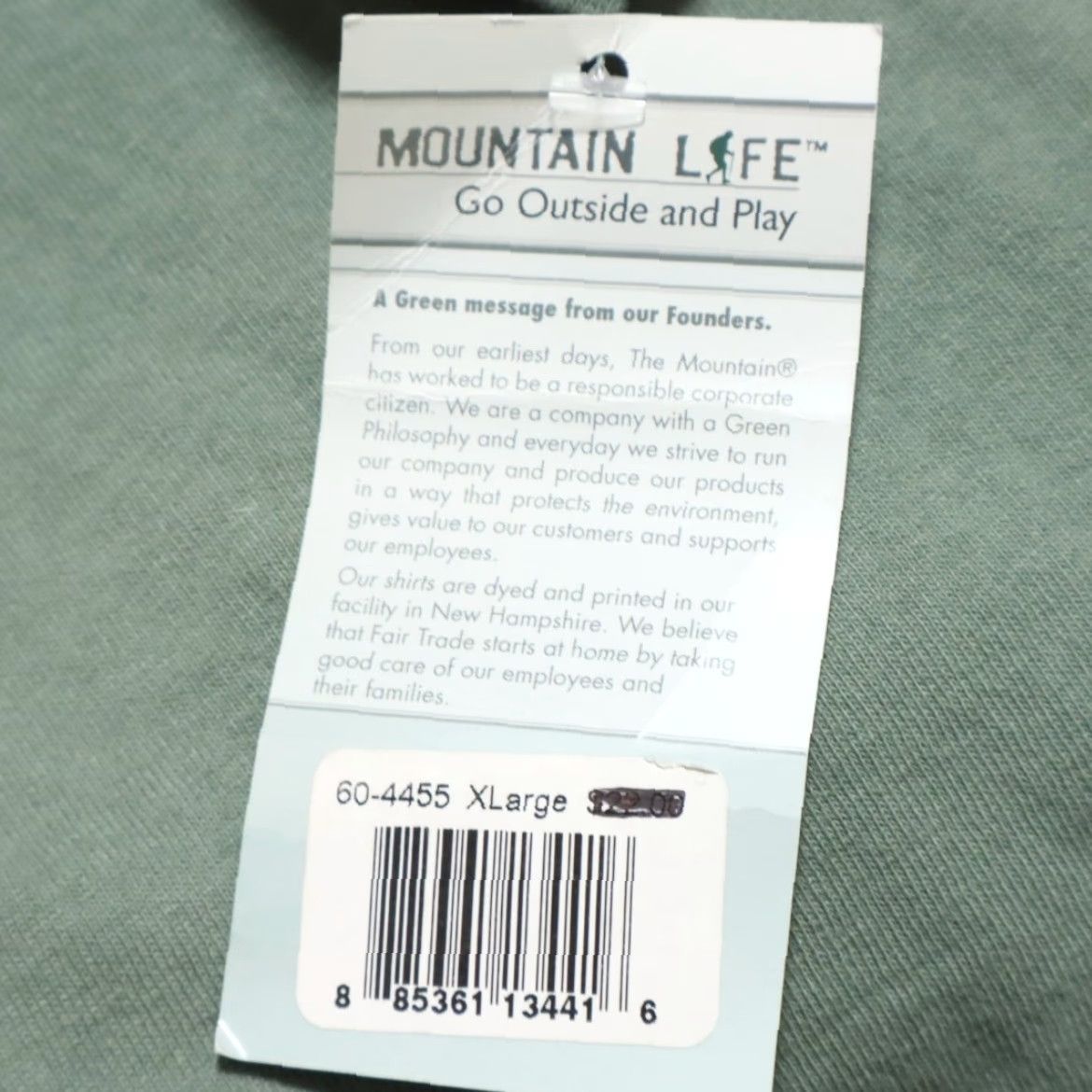 Alife Mountain Life Shirt Green XL Men White Water Rafting T-Shirt (adjusted to fit rules) Size US XL / EU 56 / 4 - 6 Thumbnail
