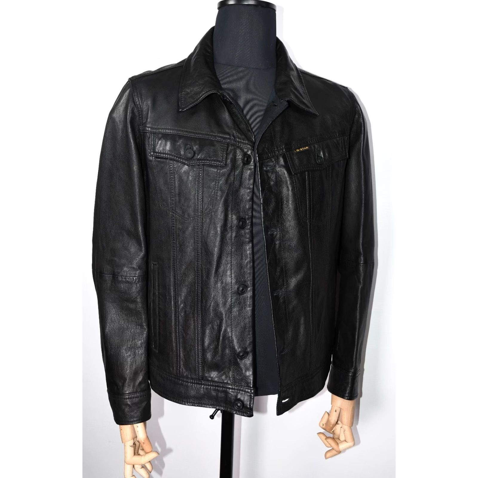 G-Star G-Star Slim Tailor JKT Jacket Leather Black XL Mens Size US XL / EU 56 / 4 - 3 Thumbnail