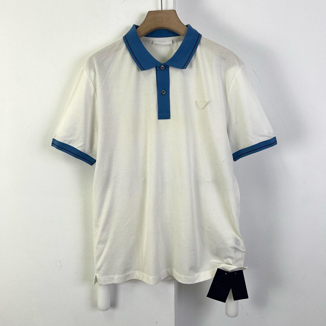 Prada Prada Collar Triangle Logo Short-Sleeve Size US XXL / EU 58 / 5 - 1 Thumbnail