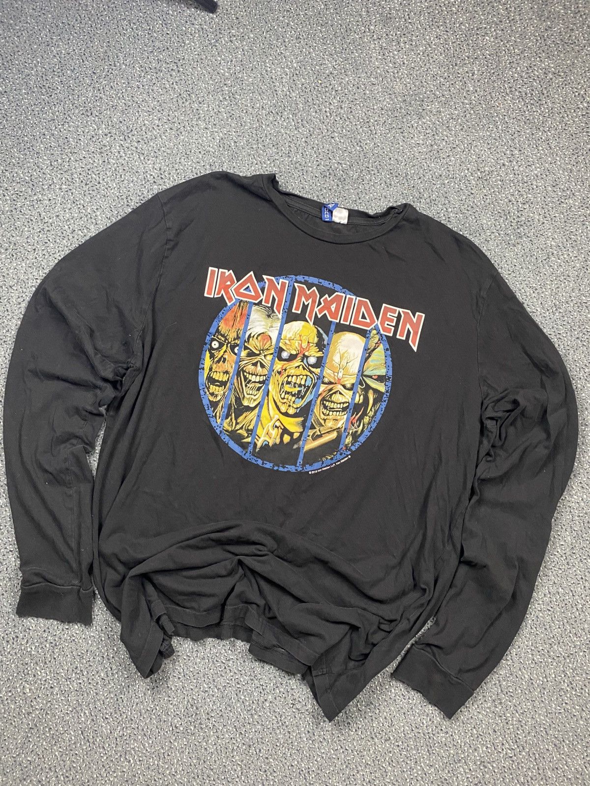 Iron Maiden × Vintage 2016 Iron Maiden Long Sleeve Shirt Heavy Metal Band Size US XL / EU 56 / 4 - 1 Thumbnail