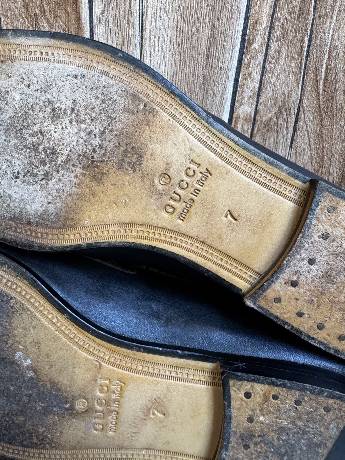 Gucci × Vintage horsebit wed loafers Size US 8.5 / EU 41-42 - 16 Thumbnail