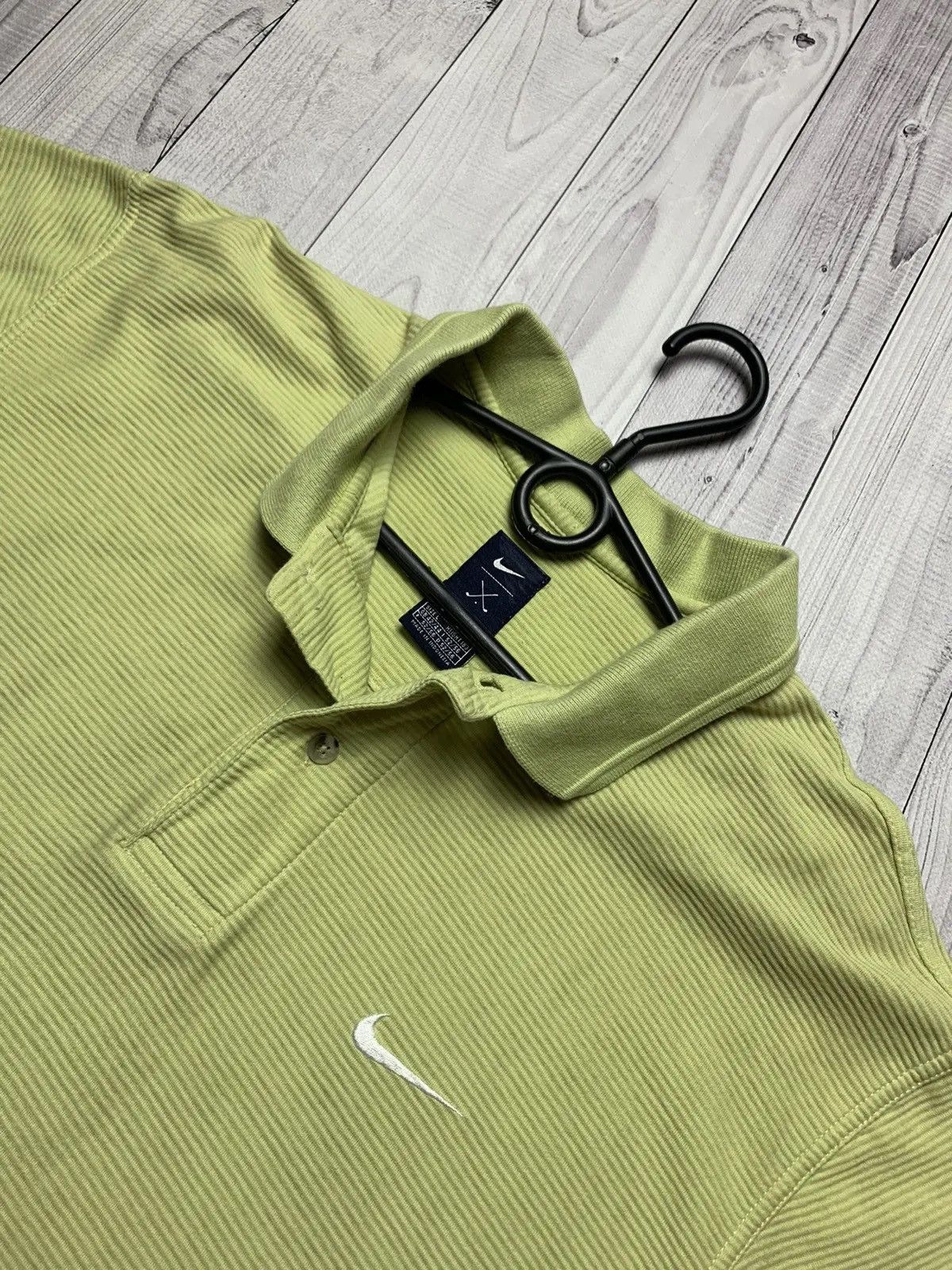 Nike Vintage Nike golf polo green striped textured size L logo Size US L / EU 52-54 / 3 - 2 Thumbnail