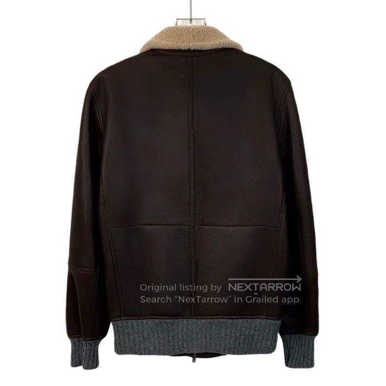 Brunello Cucinelli Brunello Cucinelli Brown Leather Jacket XS. Size US XS / EU 42 / 0 - 2 Thumbnail