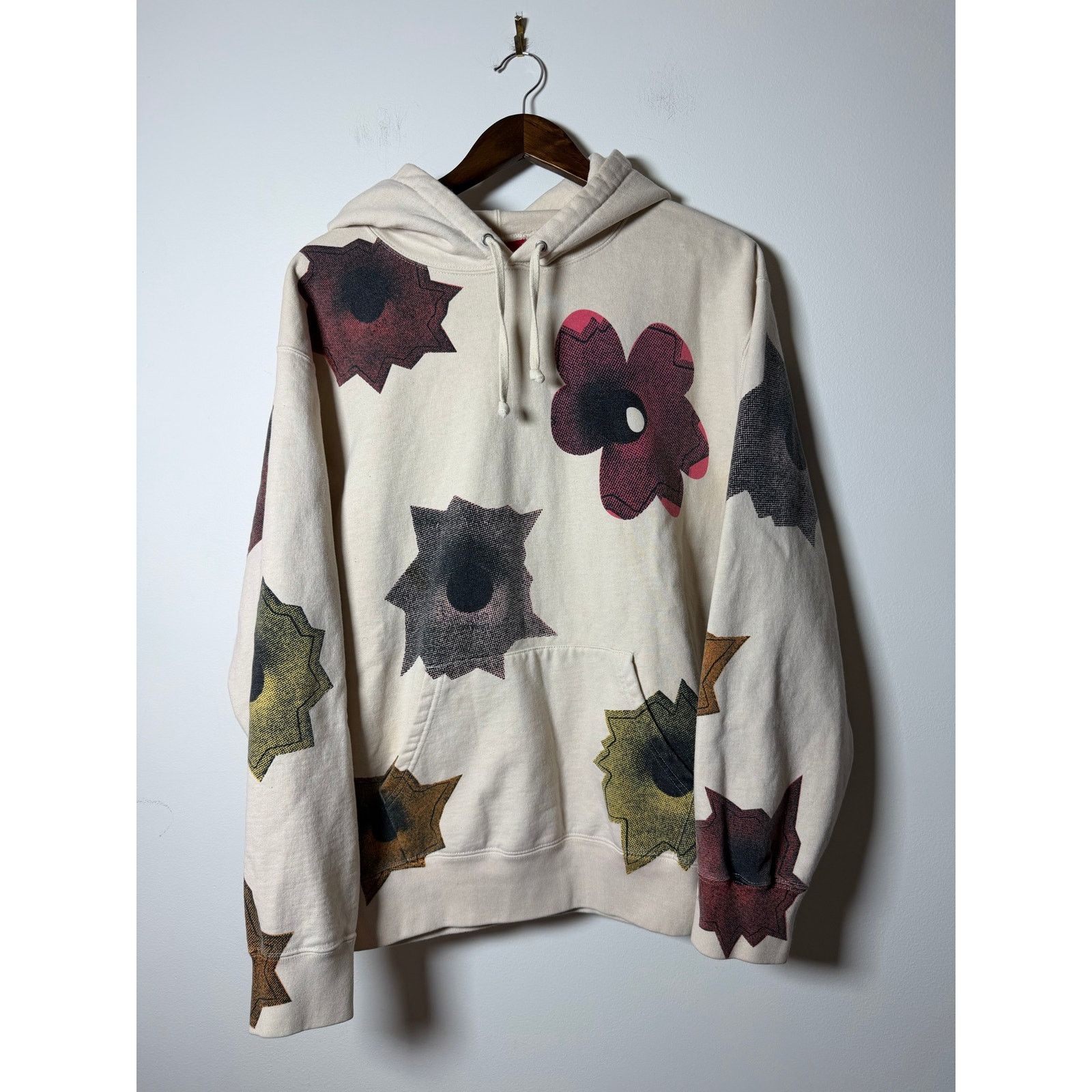 Supreme Supreme Nate Lowman Hooded Sweatshirt White Large | Grailed