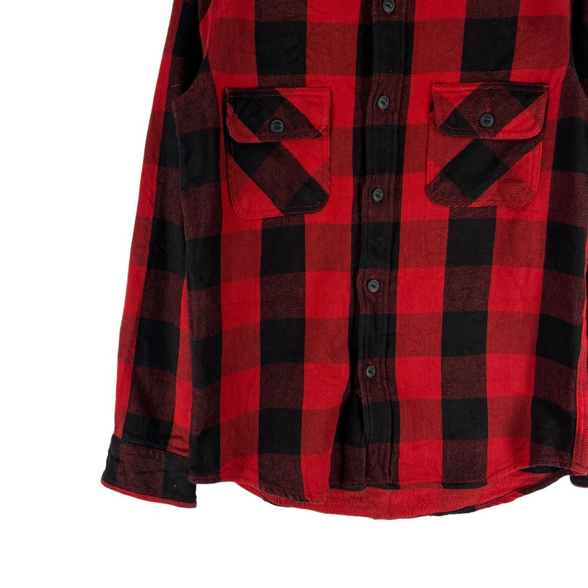 Flannel 🔥VINTAGE FLANNEL WOOL JACKET PUNK DESIGN ALCARZA JAPAN Size US M / EU 48-50 / 2 - 5 Thumbnail