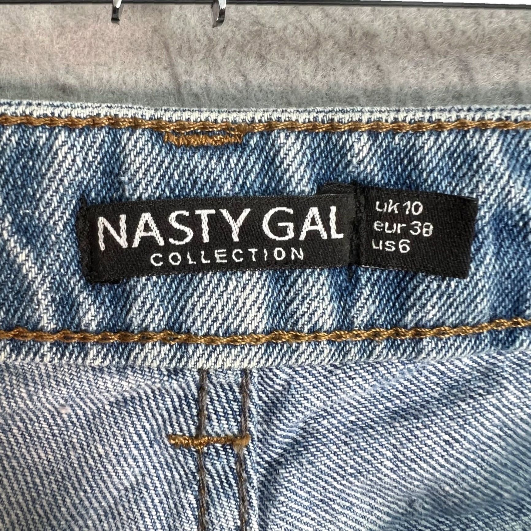 Nasty Gal Nasty Gal Ombre Dip Dye Denim Jeans Straight Leg High Waist Womens Size 6 Blue 100% Cotton 5-Pocket Inseam 28 in Rise High Vintage No Mens Womens Size 28" / US 6 / IT 42 - 3 Thumbnail